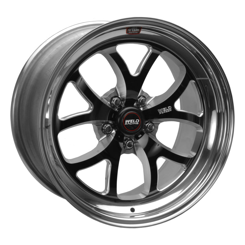 Weld S76 18x9 / 5x4.75 BP / 5.6in. BS Black Wheel (High Pad) - Non-Beadlock