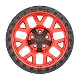 Weld Off-Road W133 17X9 Cinch 6X135 6X139.7 ET-12 BS4.50 Candy Red / Satin Black Ring 106.1