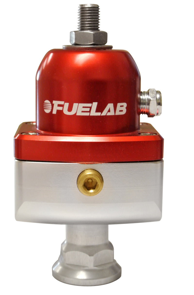 Fuelab 575 Carb Adjustable Mini FPR Blocking 1-3 PSI (1) -6AN In (2) -6AN Out - Red