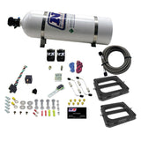 Nitrous Express Dual Dom/Gas Nitrous Kit (100-500HP) w/15lb Bottle