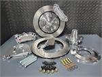 4 Piston Pro Street Front Dimpled, Slotted, Brake Kit 71-80 Pinto, Mustang II