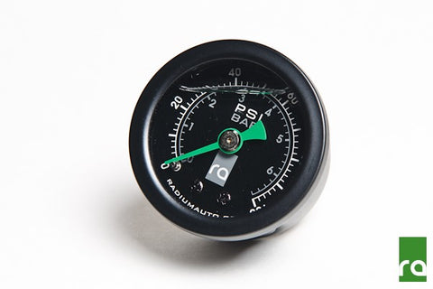 FUEL PRESSURE GAUGE, 0-100 PSI, WITH 8AN ADAPTER