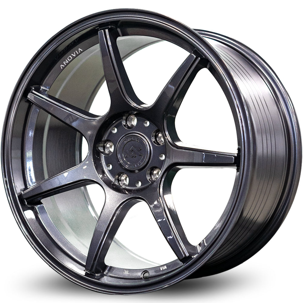 Kano Rotary Forged Wheels Gunmetal 18x9.5 Bolt Pattern 5x100 Offset 38 Anovia Wheels
