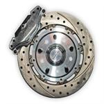 2 Piston Pro Street Front Dimpled, Slotted, Brake Kit 79-93 Mustang 4LUG