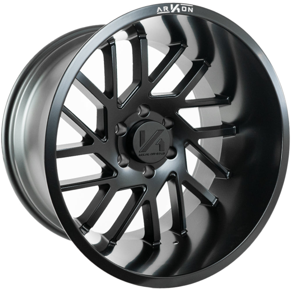 Mandela Off Road Wheels Satin Black 20x12 8x6.5 -51 125.5mm Arkon Off