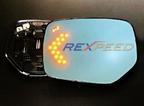 VAB STI WRX Polarized Blue Mirrors w/ Heated Anti Fog & Blind Spot & LED Direction Indicator