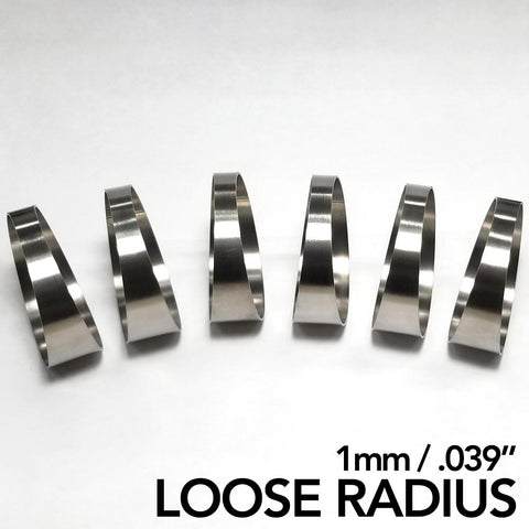 Titanium Pie Cut - Loose Radius - 1mm/.039