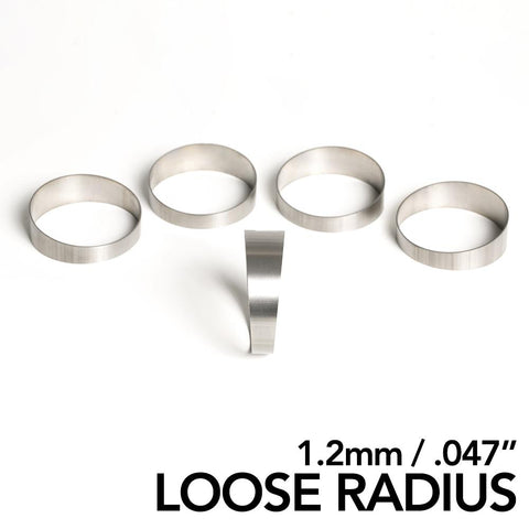 Titanium Pie Cut - Loose Radius - 1.2mm/.047