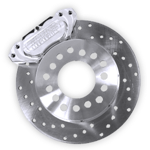 Rear Drag Race Brake Kit 8.8 Ford Housing Ends With Stock C-Clip Axles 4 Lug