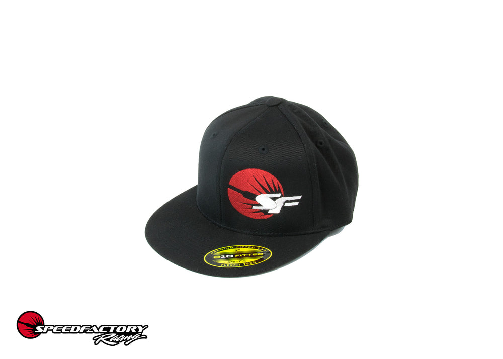 SpeedFactory Racing "SF" Logo Flex Fit Hat - Curved Bill S/M